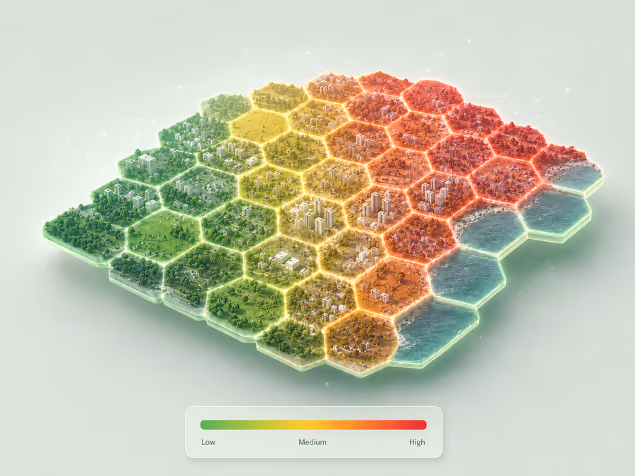 Aggregate market data map preview